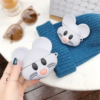 For AirPods Pro Case 3D Grey Mouse Cartoon Soft Silicone Wireless Earphone Cases For Apple Airpod 3 Case Cute Cover Funda
For AirPods Pro Case 3D Grey Mouse Cartoon Soft Silicone Wireless Earphone Cases For Apple Airpod 3 Case Cute Cover Funda