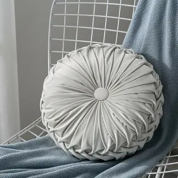 Round Floor Luxury Velvet Pumpkin Pleated Cushion Pouf Cover Throw Pillow Home Sofa Mat(Light Gray) 
Round Floor Luxury Velvet Pumpkin Pleated Cushion Pouf Cover Throw Pillow Home Sofa Mat(Light Gray)