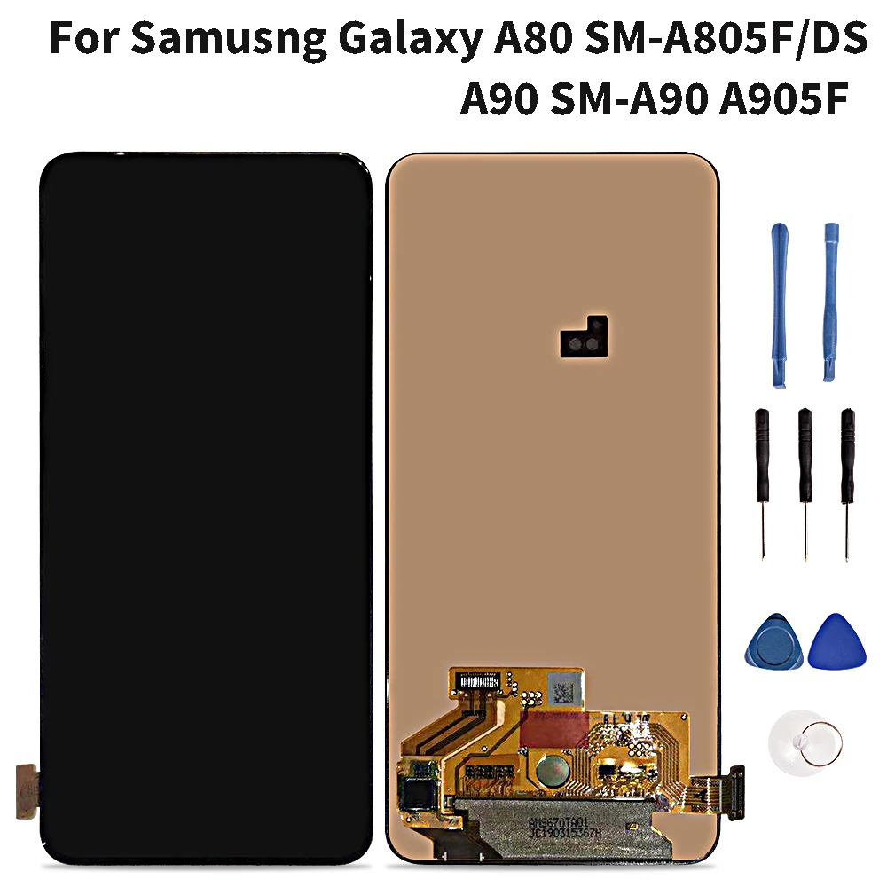Lcd For Samsung Galaxy A80 A805 SM-A805F/DS Lcd Display Touch Screen Digitizer Assembly For Galaxy A90 A905F SM-A90
Lcd For Samsung Galaxy A80 A805 SM-A805F/DS Lcd Display Touch Screen Digitizer Assembly For Galaxy A90 A905F SM-A90