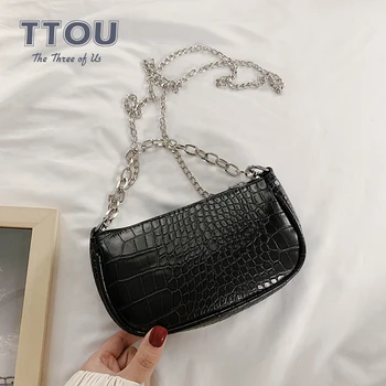 2020 Summer New Trendy Female Chain Shoulder Bags Fashion Evening Women's Handbag Mini Alligator Pattern Quality Crossbody Bag
2020 Summer New Trendy Female Chain Shoulder Bags Fashion Evening Women's Handbag Mini Alligator Pattern Quality Crossbody Bag