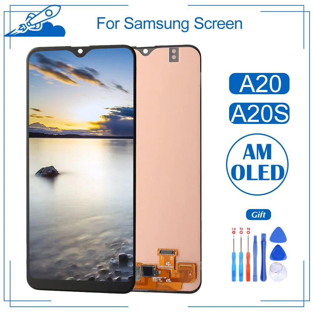 ЖК-дисплей класса AAA + OEM для Samsung Galaxy A20 A20S, сенсорный экран AMOLED, дигитайзер в сборе, замена без битых пикселей
ЖК-дисплей класса AAA + OEM для Samsung Galaxy A20 A20S, сенсорный экран AMOLED, дигитайзер в сборе, замена без битых пикселей