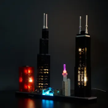 LED Light Kit (classic version) for 21033 Architecture Chicago Willis Tower blocks model
LED Light Kit (classic version) for 21033 Architecture Chicago Willis Tower blocks model