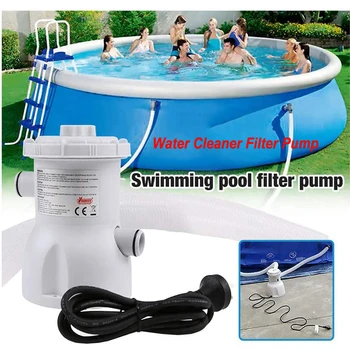US EU Plug Electric Swimming Pool Filter Pump Set Filter Fit Cleaning Tool for Above Ground Pool Paddling Water Pump Filter Kit
US EU Plug Electric Swimming Pool Filter Pump Set Filter Fit Cleaning Tool for Above Ground Pool Paddling Water Pump Filter Kit