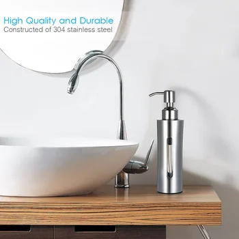New 250ml/8.5oz Stainless Steel Soap Dispenser Press type Liquid Soap Dispenser Pump Bottle Container for Kitchen and Bathroom U
New 250ml/8.5oz Stainless Steel Soap Dispenser Press type Liquid Soap Dispenser Pump Bottle Container for Kitchen and Bathroom U