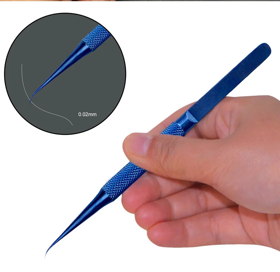 0.15mm edge precision fingerprint tweezers Titanium alloy tweezers professional maintenance tool+ Apple main board copper wire
