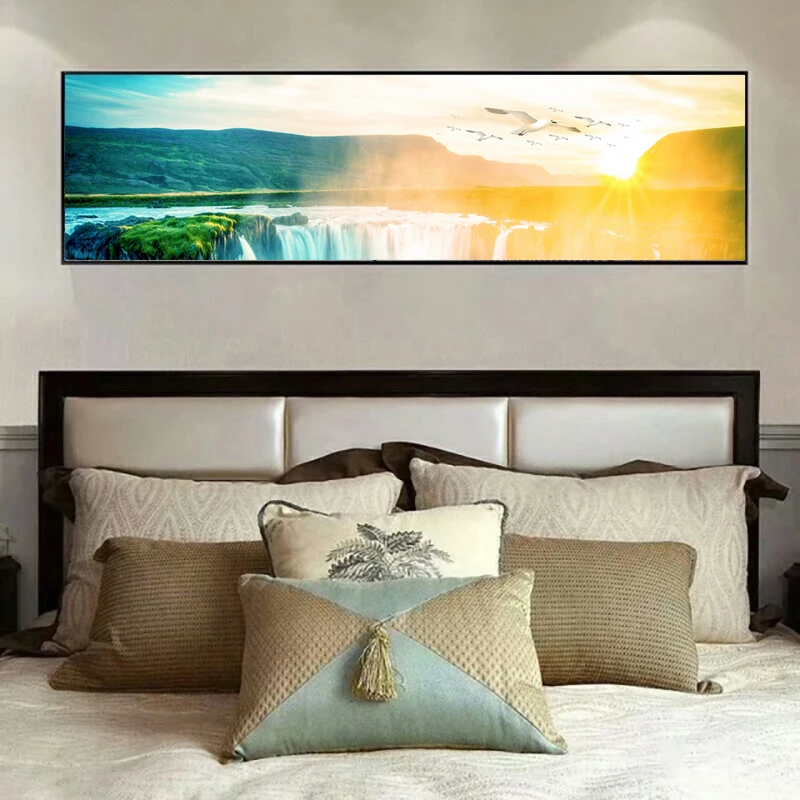 Yuke Art Waterfall Birds Sunrise Canvas Painting Landscape Posters and Print Scandinavian Wall Art Cuadro Decor For Living Room
Yuke Art Waterfall Birds Sunrise Canvas Painting Landscape Posters and Print Scandinavian Wall Art Cuadro Decor For Living Room