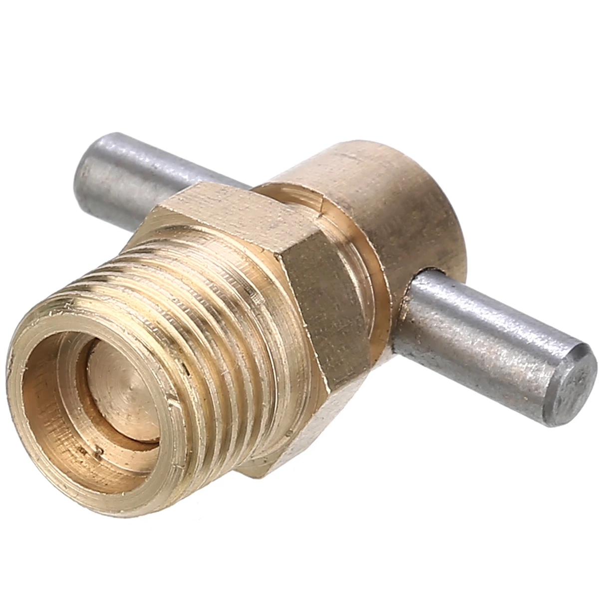 1pc Brass Drain Valve 12mm Diameter Standby Valve 1/4 Inch NPT For Air Compressor Tank Parts