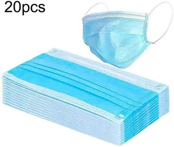 iPiggy Disposable 3-Layer Masks, Anti-Dust Face Mask with Ear Loop Anti Dust Breathable Face Mask Dust Air Pollution (20pcs)
iPiggy Disposable 3-Layer Masks, Anti-Dust Face Mask with Ear Loop Anti Dust Breathable Face Mask Dust Air Pollution (20pcs)