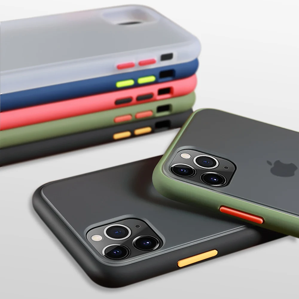 Matte Armor Case For iPhone 11 Pro Max Luxury Contrasted Color Silicone Shockproof Hard Cover For iPhone XR XS X 6 6s 7 8 Plus
Matte Armor Case For iPhone 11 Pro Max Luxury Contrasted Color Silicone Shockproof Hard Cover For iPhone XR XS X 6 6s 7 8 Plus