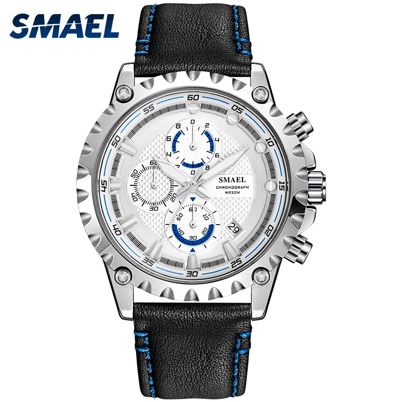 2019 SMAEL Brand Watch Calendar and pointer display quartz movement Mens Business Watches SL-9105 Waterproof Quartz watch
2019 SMAEL Brand Watch Calendar and pointer display quartz movement Mens Business Watches SL-9105 Waterproof Quartz watch