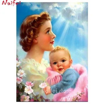 Full Square Round Drill 5D DIY Diamond Painting Mother and Child portrait 3D Diamond Embroidery Cross Stitch Mother's Day Decor
Full Square Round Drill 5D DIY Diamond Painting Mother and Child portrait 3D Diamond Embroidery Cross Stitch Mother's Day Decor