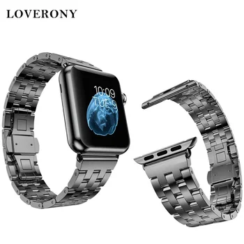 LOVERONY Stainless Steel Watchband 38mm 42mm For Apple Watch Series5/4/3/2/1 Five Points 40mm 44mm For Apple Smart Watch Strap 
LOVERONY Stainless Steel Watchband 38mm 42mm For Apple Watch Series5/4/3/2/1 Five Points 40mm 44mm For Apple Smart Watch Strap