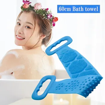 62x11cm Silicone Back Bath Shower Wash Body Belt Brush Bath Towel Exfoliating Body Brush Long silicone bath brush 20Arl15
62x11cm Silicone Back Bath Shower Wash Body Belt Brush Bath Towel Exfoliating Body Brush Long silicone bath brush 20Arl15