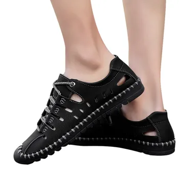 Vogue Men Sandals Summer Men Shoes Breathable Walking Beach Sports Slippers Outdoor men\x27s Shoes Casual Leather 18Apl23
Vogue Men Sandals Summer Men Shoes Breathable Walking Beach Sports Slippers Outdoor men\x27s Shoes Casual Leather 18Apl23