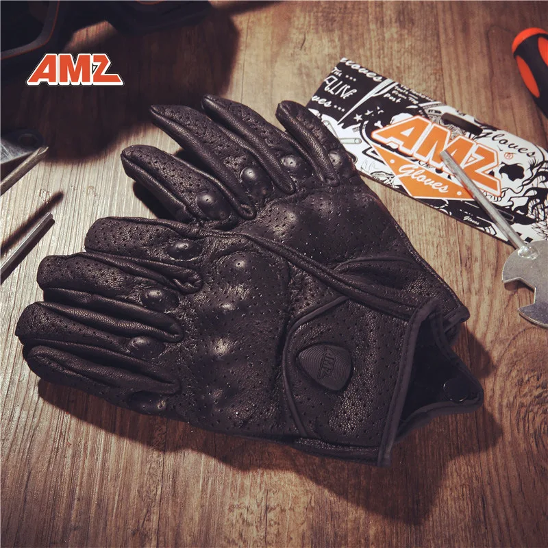AMZ Retro Four Seasons Leather Gloves Motorcycle Riding Protection Glove Making Machine che qi shi Men And Women-Touch Screen Gl
AMZ Retro Four Seasons Leather Gloves Motorcycle Riding Protection Glove Making Machine che qi shi Men And Women-Touch Screen Gl