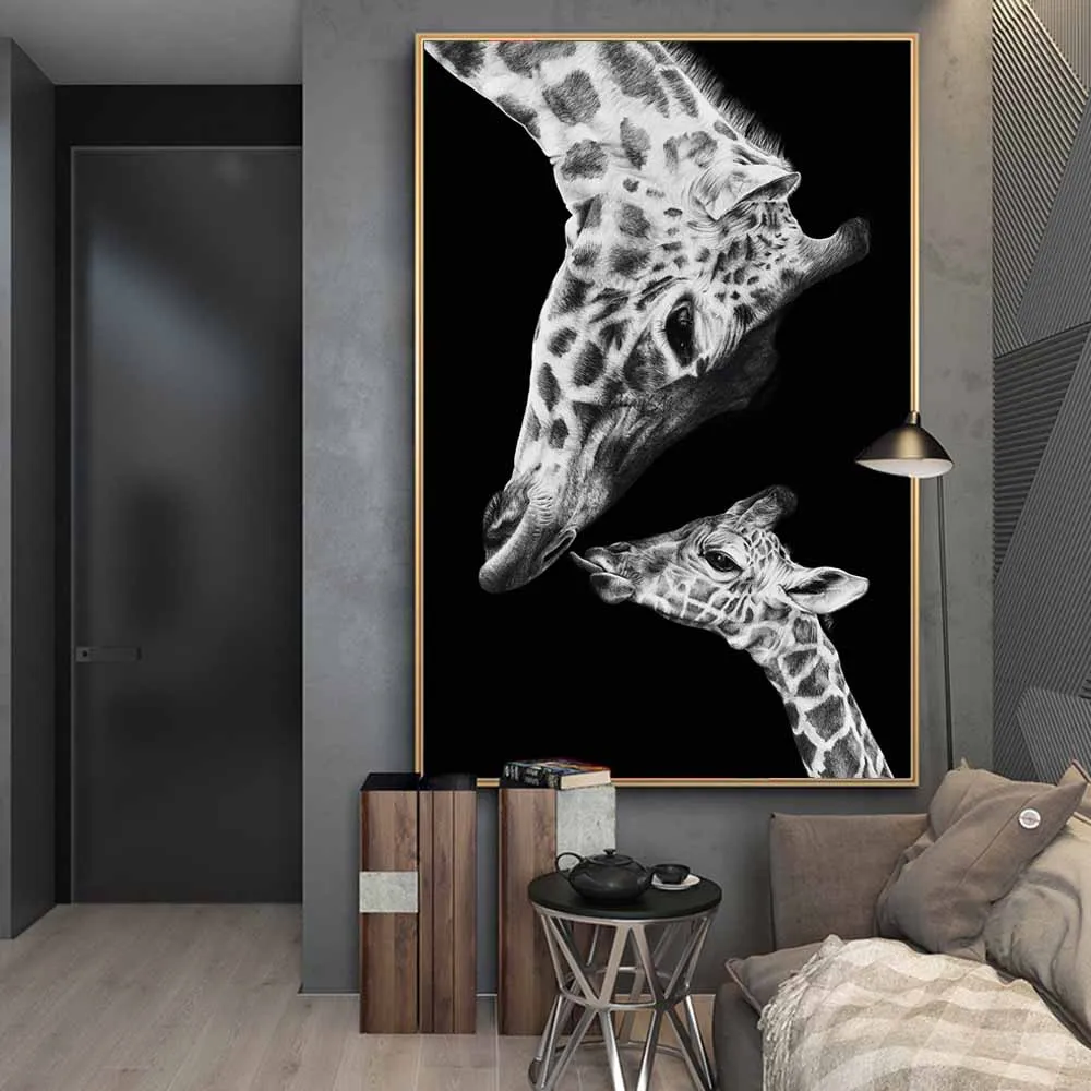 Giraffe Mother and Child Canvas Paintings On the Wall Art Posters and Prints Nordic Animals Funny Art Pictures Cuadros Decor
Giraffe Mother and Child Canvas Paintings On the Wall Art Posters and Prints Nordic Animals Funny Art Pictures Cuadros Decor
