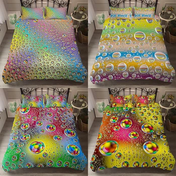 3D Bedding Sets Double Queen King Duvet Cover Set Quilt Cover 2/3Pcs Bed set Raindrops Luxury Home Textiles
3D Bedding Sets Double Queen King Duvet Cover Set Quilt Cover 2/3Pcs Bed set Raindrops Luxury Home Textiles