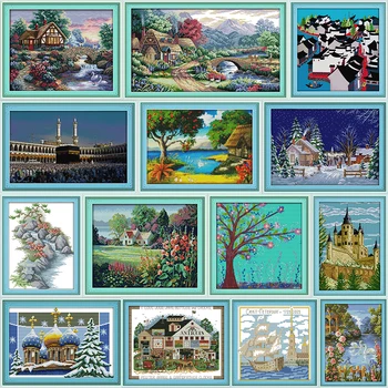 Beautiful Homeland Landscape Series Stamped Cross Stitch Set DIY Embroidery Kit 14CT 11CT The Wild Scenery Hand Needlework Sets
Beautiful Homeland Landscape Series Stamped Cross Stitch Set DIY Embroidery Kit 14CT 11CT The Wild Scenery Hand Needlework Sets