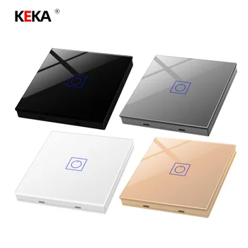 KEKA Wall touch smart remote switch EU standard universal tempered glass switch 1/2/3Gang 1 Way With any sticker switch AC 220
KEKA Wall touch smart remote switch EU standard universal tempered glass switch 1/2/3Gang 1 Way With any sticker switch AC 220