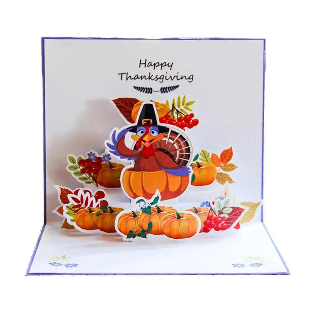 thanksgiving three-dimensional greeting card creative gift