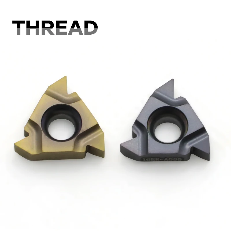 DOCOROM 10pcs 16ER AG60 AG55 carbide blade lathe internal thread turning tool 0.5-3.0 pitch
DOCOROM 10pcs 16ER AG60 AG55 carbide blade lathe internal thread turning tool 0.5-3.0 pitch