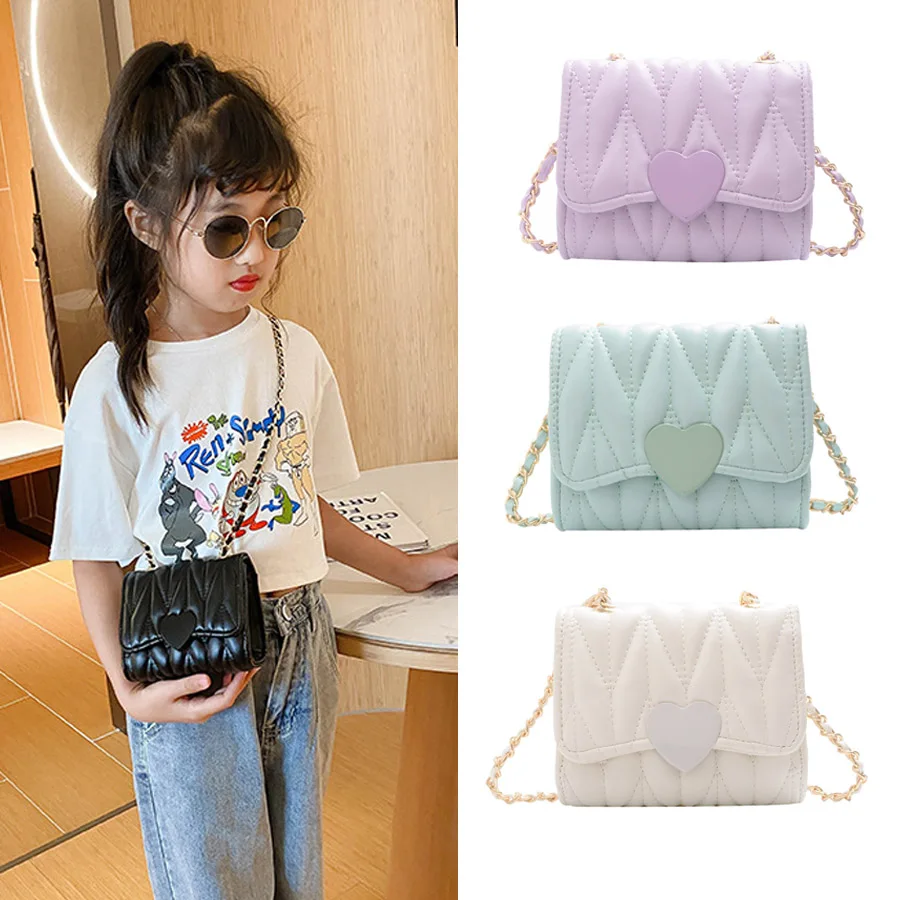 Children's Mini Handbag Cute Kids Small Coin Wallet Messenger Bag Kawaii Baby Girls Party Change Black Purse Gift | Багаж и сумки