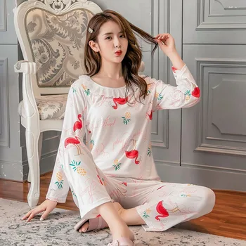 Plus Size 3XL Sweet Lace Princess Thin Pajama Sets Women Spring Long Sleeve Print Sleepwear Pyjama Homewear Pijama Mujer Clothes
Plus Size 3XL Sweet Lace Princess Thin Pajama Sets Women Spring Long Sleeve Print Sleepwear Pyjama Homewear Pijama Mujer Clothes