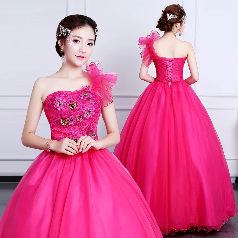 Hot Pink Long Prom Dresses Beading 3D Flowers Women One Shoulder Open Back Formal Evening Gowns 2020 New Vestido Formatura
Hot Pink Long Prom Dresses Beading 3D Flowers Women One Shoulder Open Back Formal Evening Gowns 2020 New Vestido Formatura