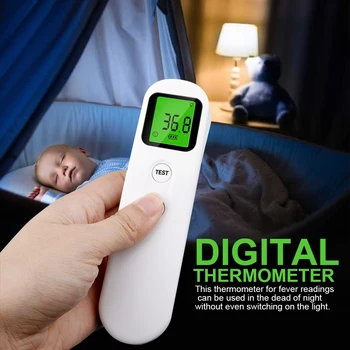 LCD Digital Thermometer Non-Touch Infrared Forehead thermometer Automatic Shutdown Function thermometer
LCD Digital Thermometer Non-Touch Infrared Forehead thermometer Automatic Shutdown Function thermometer