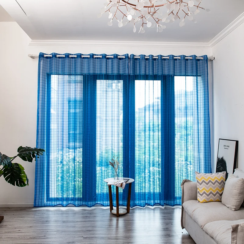 European style Plaid pattern tulle Customized Window Screen Solid Door Curtains Drape Panel Sheer Tulle For Living Room Decor
European style Plaid pattern tulle Customized Window Screen Solid Door Curtains Drape Panel Sheer Tulle For Living Room Decor