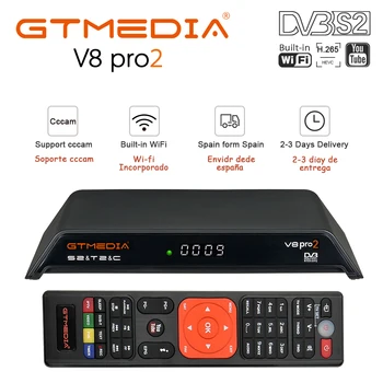 GTMedia V8 Pro2 DVB-T2/S2/Cable/S2X Satellite Receiver H.265 Built-in WIFI support m3u Set Top Box
GTMedia V8 Pro2 DVB-T2/S2/Cable/S2X Satellite Receiver H.265 Built-in WIFI support m3u Set Top Box