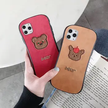 ORYKSZ Fashion Cute Glasses Bear Phone Case For iPhone 11 Pro Max XR XS Max X Leather Cover For iphone 7 8 6 6S Plus Back Cases
ORYKSZ Fashion Cute Glasses Bear Phone Case For iPhone 11 Pro Max XR XS Max X Leather Cover For iphone 7 8 6 6S Plus Back Cases