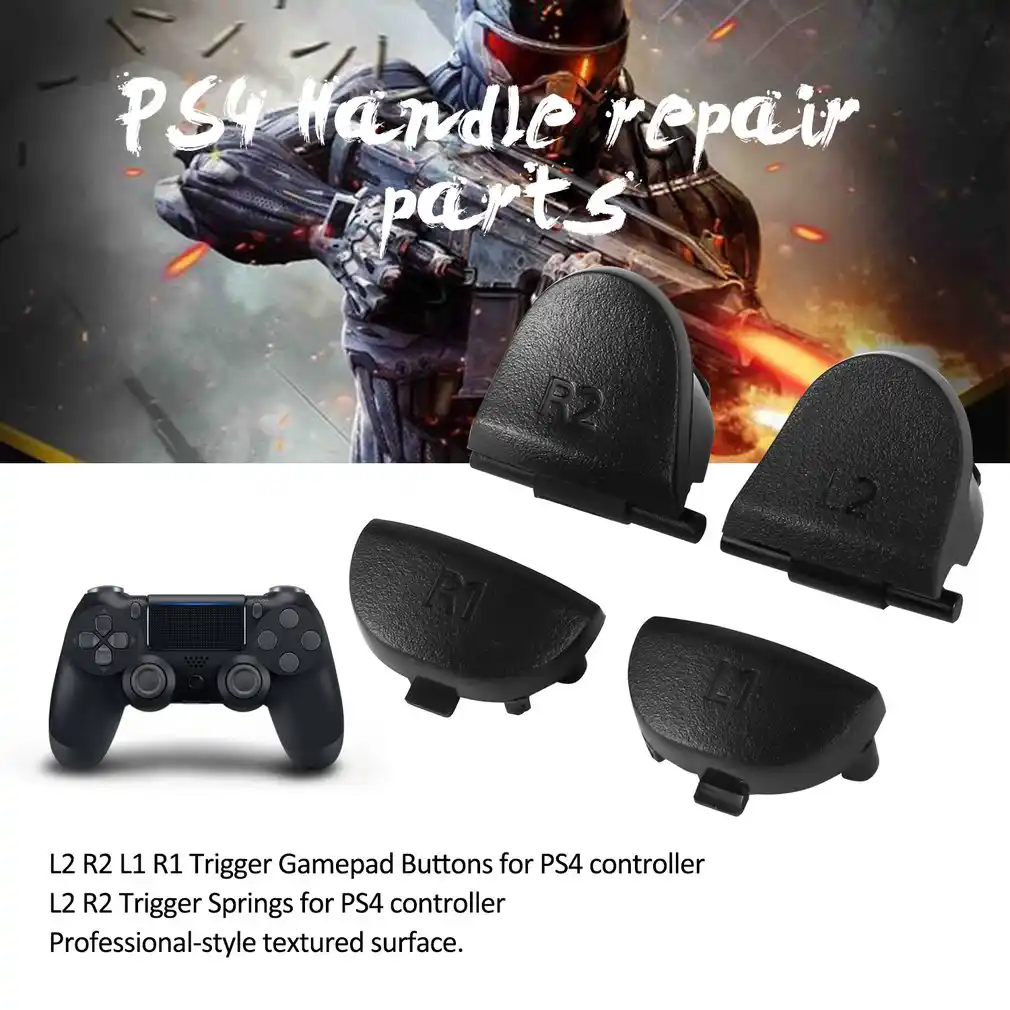 triggers,protects black replace buttons r1 l1 r2 l2 triggers for dualshock 4 for