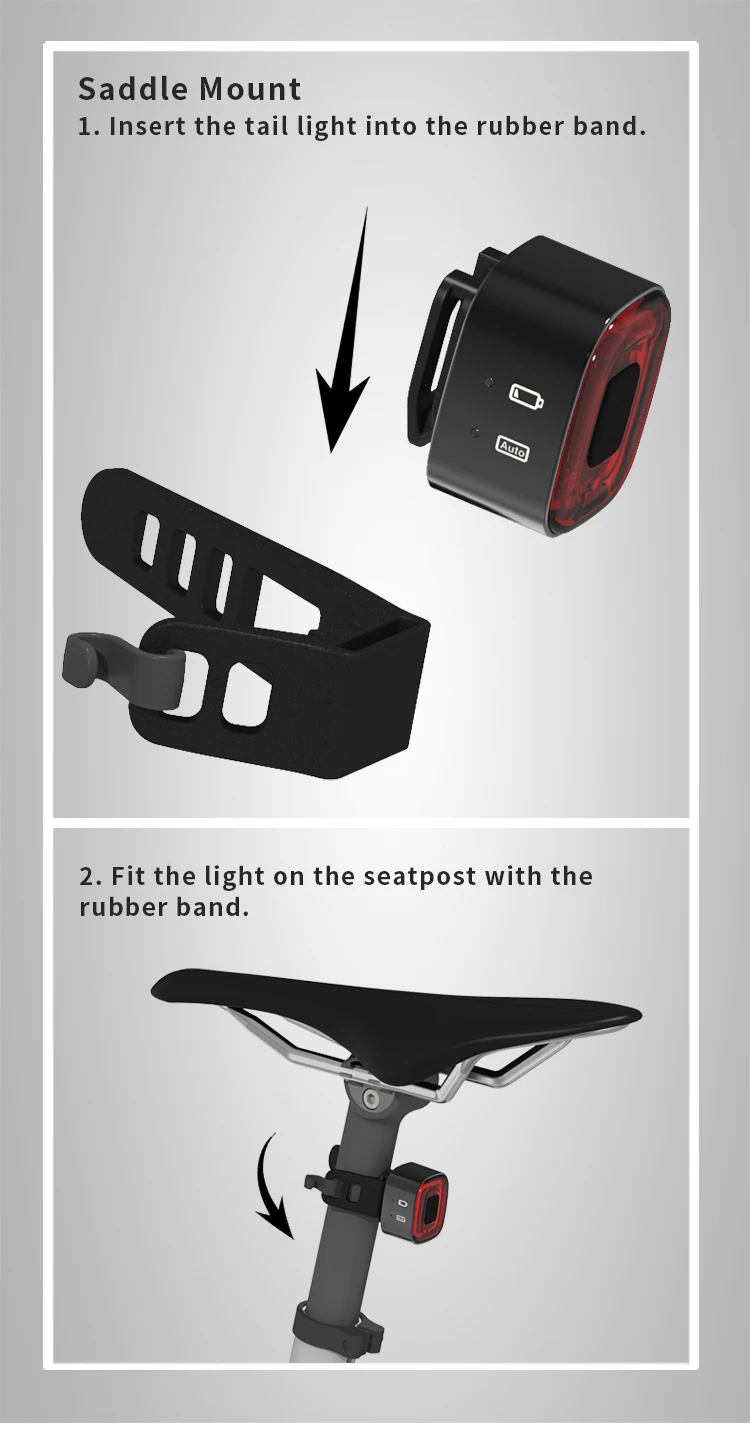 Xlite100 CubeLiteII Bicycle taillights Intelligent sensor Brake lights usb Road bike MTB CubeLite Rear taillights