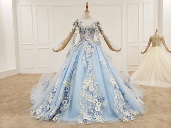 BGW elegant evening dress long high neck sleeveless with shawl appliques ball gown women's long evening gowns blue galajurk
BGW elegant evening dress long high neck sleeveless with shawl appliques ball gown women's long evening gowns blue galajurk