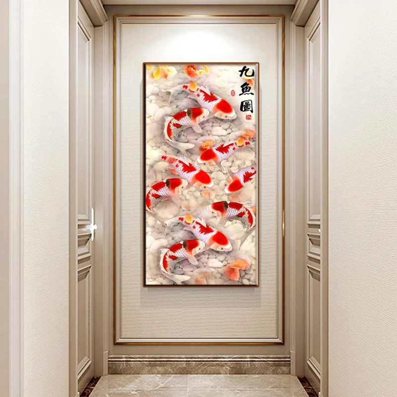 HD Chinese Flower Fish Painting Clarity Wall Art Picture Koi Printed Canvas Canvas Poster Living Room Modern Decoration
HD Chinese Flower Fish Painting Clarity Wall Art Picture Koi Printed Canvas Canvas Poster Living Room Modern Decoration
