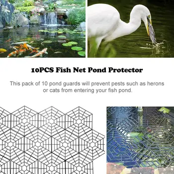 10 Black Plastic Mesh Can Be Spliced Special For Fish Pond Protect Fish From Being Pecked Garden Protection Tools
10 Black Plastic Mesh Can Be Spliced Special For Fish Pond Protect Fish From Being Pecked Garden Protection Tools