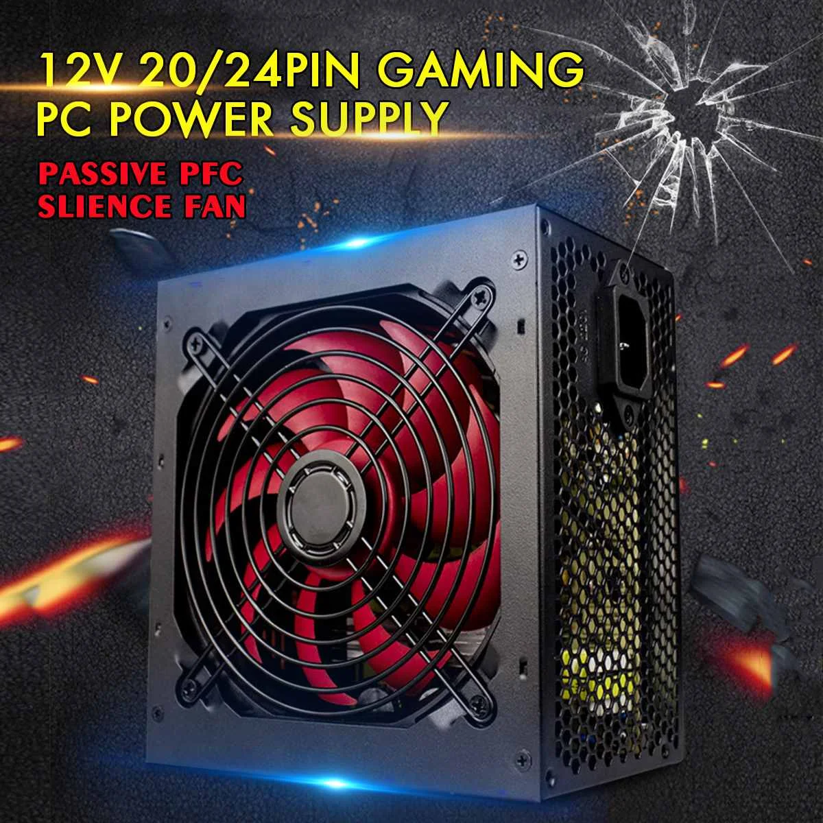 NEW 650W PC Power Supply ATX 20/24pin 12V SATA Computer Gaming Passive PFC Silent Fan | Компьютеры и офис