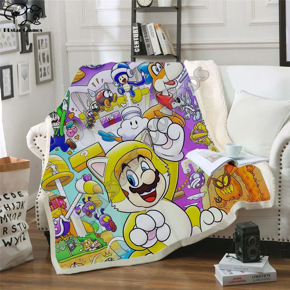 Super Mario Cartoon Blanket Design Flannel Fleece Blanket Printed Children Warm Bed Throw Blanket Kids Blanket style-7
Super Mario Cartoon Blanket Design Flannel Fleece Blanket Printed Children Warm Bed Throw Blanket Kids Blanket style-7