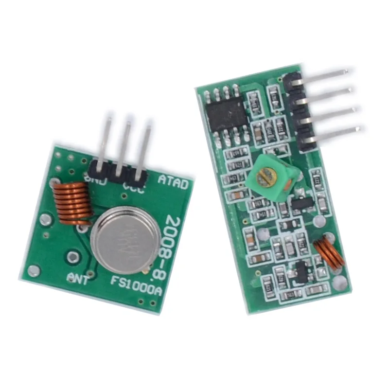 433Mhz RF Wireless Transmitter Module and Receiver Kit 5V DC 433MHZ Wireless For Arduino Raspberry Pi /ARM/MCU WL Diy Kit
433Mhz RF Wireless Transmitter Module and Receiver Kit 5V DC 433MHZ Wireless For Arduino Raspberry Pi /ARM/MCU WL Diy Kit