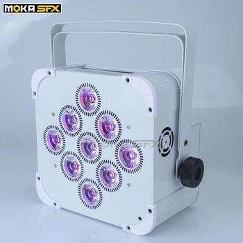 6pcs/lot 9*18W White LED Up Lightings Wireless Battery Par Wash Lights DMX for Stage DJ Nightclub Disco Party
6pcs/lot 9*18W White LED Up Lightings Wireless Battery Par Wash Lights DMX for Stage DJ Nightclub Disco Party