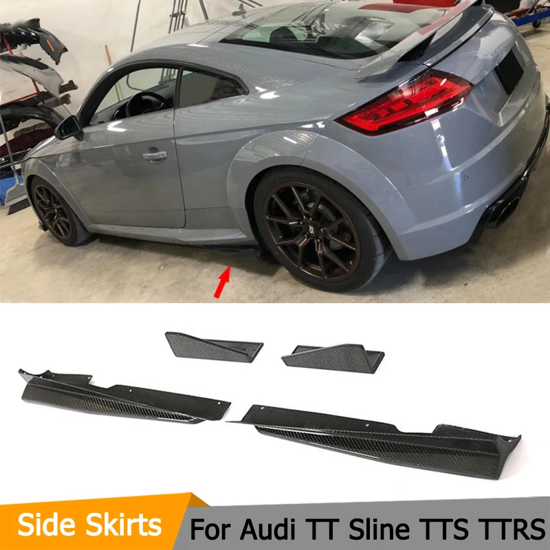 Боковые юбки из углеродного волокна для Audi TTS TTRS Line 2015 2016 2017 2018, боковые бамперы, юбки, фартуки, разветвители
Боковые юбки из углеродного волокна для Audi TTS TTRS Line 2015 2016 2017 2018, боковые бамперы, юбки, фартуки, разветвители