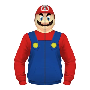 Super Mario 3d printed Hoodies Children coat boy for girl jacket Cartoon Halloween cosplay costumes funny Masked Hooded kids
Super Mario 3d printed Hoodies Children coat boy for girl jacket Cartoon Halloween cosplay costumes funny Masked Hooded kids