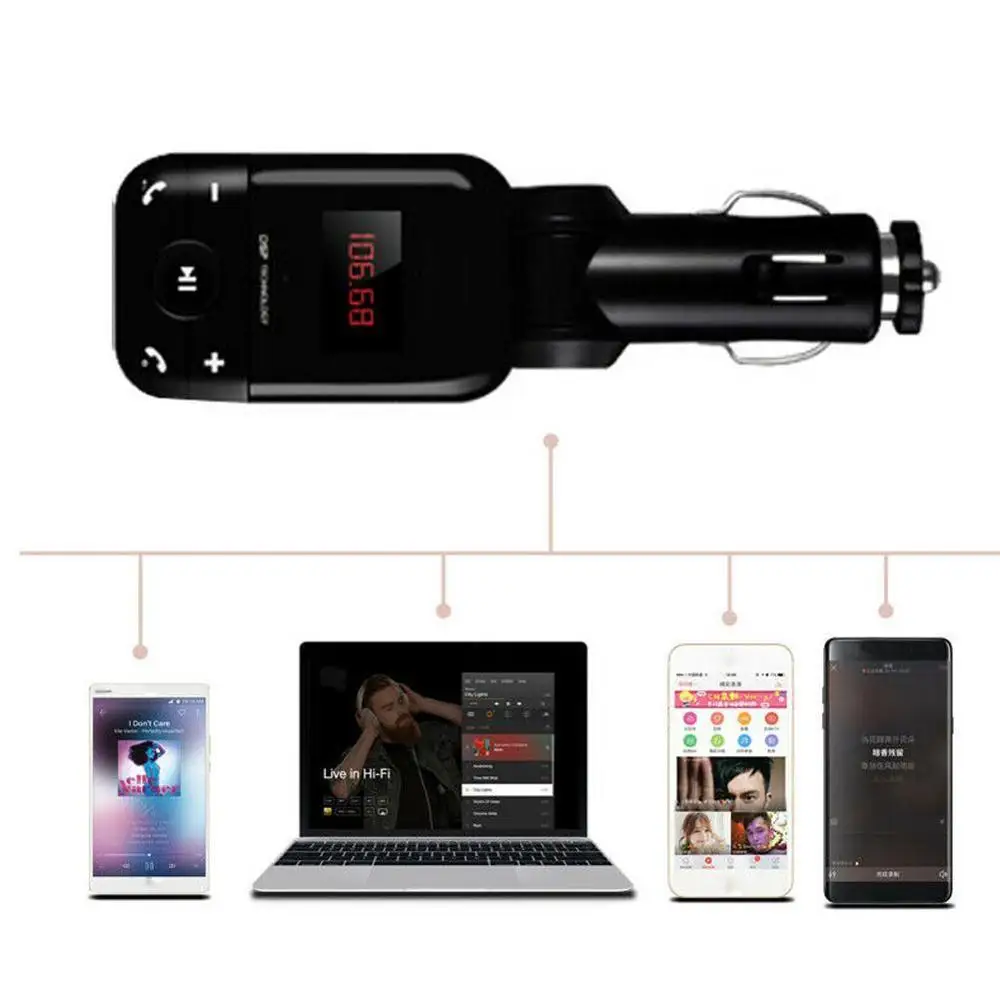 New 12V-24V Auto Stereo Bluetooth Hands Free Car Kit FM Transmitter U disk TF card MP3 Music Player Bluetooth Telephone
New 12V-24V Auto Stereo Bluetooth Hands Free Car Kit FM Transmitter U disk TF card MP3 Music Player Bluetooth Telephone