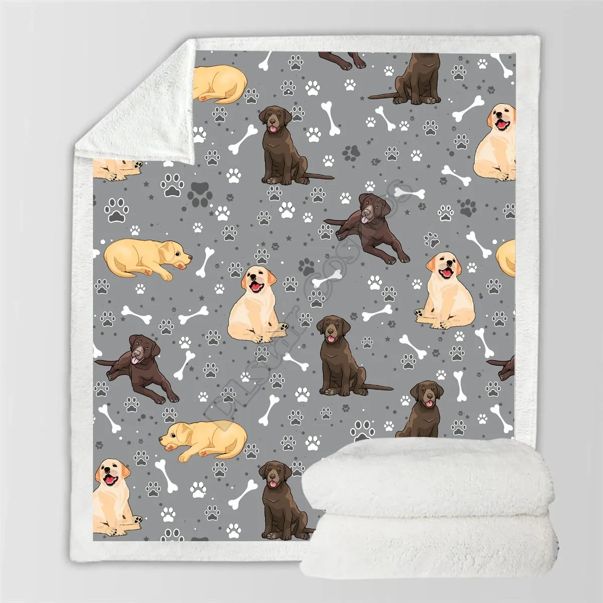 Cute Labrador Cozy Premiun Fleece Blanket 3D printed Sherpa Blanket on Bed Home Textiles 04
Cute Labrador Cozy Premiun Fleece Blanket 3D printed Sherpa Blanket on Bed Home Textiles 04