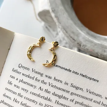 18k gold 100% real. Authentic 925 Sterling silver concave-convex Crescent Moon Dangle Earrings Long Fine jEWELRY tle979
18k gold 100% real. Authentic 925 Sterling silver concave-convex Crescent Moon Dangle Earrings Long Fine jEWELRY tle979