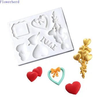 Valentine's Day Heart Confession Balloon Chocolate Mold Fondant Cake Silicone Mold Home Baking Utensils Cale Decorating Tools
Valentine's Day Heart Confession Balloon Chocolate Mold Fondant Cake Silicone Mold Home Baking Utensils Cale Decorating Tools