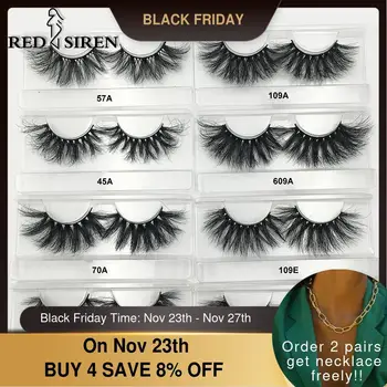 RED SIREN 25mm Lashes Mink Eyelashes Cruelty free Handmade 3D Mink Lashes Full Strip Lashes Soft False Eyelashes Makeup Lashes
RED SIREN 25mm Lashes Mink Eyelashes Cruelty free Handmade 3D Mink Lashes Full Strip Lashes Soft False Eyelashes Makeup Lashes