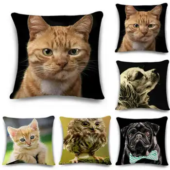 Cute Cat Dog Pattern Cushion Cover 45X45cm Throw Pillowcase Cotton Linen Printed Pillow Covers For Home Sofa Chair Decor
Cute Cat Dog Pattern Cushion Cover 45X45cm Throw Pillowcase Cotton Linen Printed Pillow Covers For Home Sofa Chair Decor