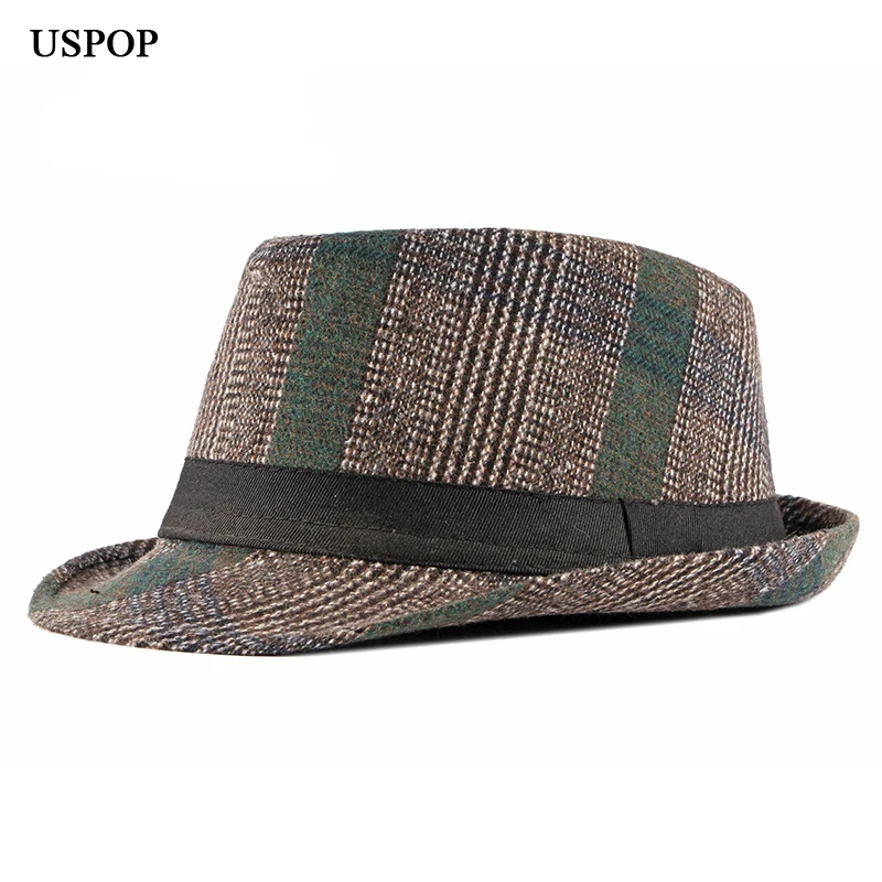 USPOP 2019 Men hats caps New British vintage jazz hat plaid fedoras for male winter fashion wool hats
USPOP 2019 Men hats caps New British vintage jazz hat plaid fedoras for male winter fashion wool hats
